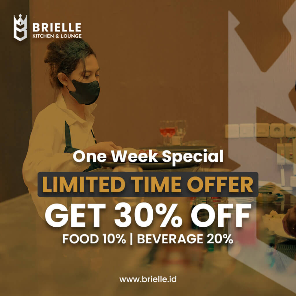 Brielle - Kitchen & Lounge Menawarkan Konsep Bernuansa Modern Tropical Style 4 Promo 2